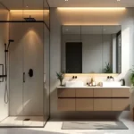 Delta Icon Sector 7 Airoli 3 BHK Warm Lit Natural Light Plant Corner Bathroom