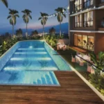 Delta Icon Sector 7 Airoli Dusk Lit Lap Pool Tropical Garden City View Pool