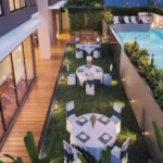 Delta Icon Sector 7 Airoli Lush Garden Infinity Pool Dusk Alfresco Dining
