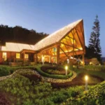 Kiran Canary Forest Plots Aamby Valley Warm Lit Timber Entrance Hedge Garden Clubhouse