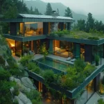 Kiran Canary Forest Plots Aamby Valley Terraced Pool Rock Face Forest Villa Exterior
