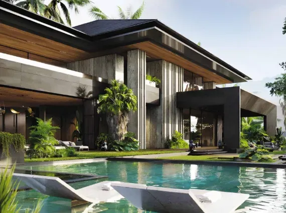 Kiran Canary Forest Plots Aamby Valley Stone Column Palm Garden Lounge Chair Villa Exterior