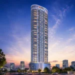 Ruparel Jewel Bhoiwada Parel Lit Balcony High Rise Blue Hour City Tower Exterior