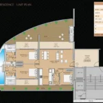 Ruparel Jewel Bhoiwada Parel 3 BHK Sky Deck Residence Unit 01 2294 Sqft Floor Plan