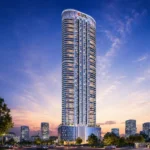 Ruparel Jewel Bhoiwada Parel Lit Balcony High Rise Blue Hour City Tower Exterior