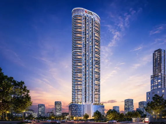 Ruparel Jewel Bhoiwada Parel Lit Balcony High Rise Blue Hour City Tower Exterior
