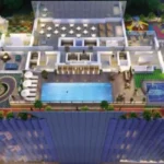 Ruparel Jewel Bhoiwada Parel Lap Pool Jogging Track Kids Zone Aerial Podium View