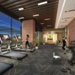 Ruparel Jewel Bhoiwada Parel Dumbbell Rack Glass Wall Carpet Floor Fitness Centre