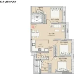 Ruparel Zinnia Borivali-West 3 BHK A Unit 03 Floor Plan