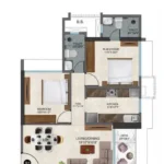 Sunbeam Heights Adarsh Nagar Andheri West 2 BHK Balcony Residence Floor Plan