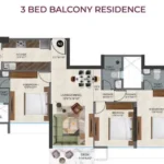 Sunbeam Heights Adarsh Nagar Andheri West 3 BHK Balcony Residence Floor Plan