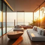 Lotus Amalfi Versova Modern Interior Living Room of 6 BHK Duplex
