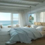 Lotus Artemis Juhu Beach Bedroom with Bed Window with Ocean Background