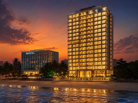 Lotus Artemis Juhu Beach Elevation View Dusk
