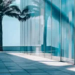 Lotus Artemis Juhu Beach Palm Tree Reflection Onn Glass Facade