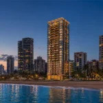 Lotus Portofino Versova Evening Elevation View from Beach