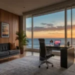 Rustomjee Cama Bandstand Bandra West Study Room with Ocean View