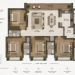 The Arcadian Juhu 4 BHK Floorplan