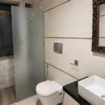 4 BHK Lake Front Solitaire Powai Bathroom with Designer Wall Tiles