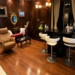 4 BHK Lake Front Solitaire Powai Home Bar with Lounge Seating