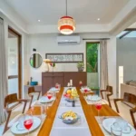 4 BHK Villa Saral Alibaug Dining Room with Set Table