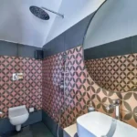 4 BHK Villa Saral Alibaug Patterned Tile Powder Room