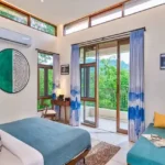 4 BHK Villa Saral Alibaug Teal Bedroom with Balcony Sit Out