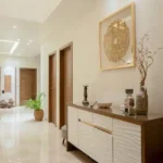 5 BHK Villa Karle Riverville Benaulim Goa Foyer With Console Table And Wall Art