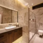 5 BHK Villa Karle Riverville Benaulim Goa Marble Bathroom With Walk In Shower