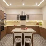 5 BHK Villa Karle Riverville Benaulim Goa Modular Kitchen With Central Island