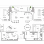 Narang Valora Floorplan 4 BHK Jodi Flat Tower A