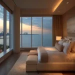 Three ICC Tower Dadar Luxury Master Bedroom With Sea View