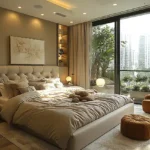 Three ICC Tower Dadar Minimalist Modern Master Bedroom