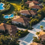 Asaya 4 BHK Villas Assagao Goa Aerial View Suburban Villas With Lush Greenery Winding Road