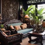 Asaya 4 BHK Villas Assagao Goa Luxury Interior Living Room Traditional Balinese Design