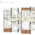 Kalptaru Vian 4 BHK majestic tower C floorplan