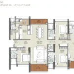 Kalptaru Vian 4 BHK majestic tower D floorplan