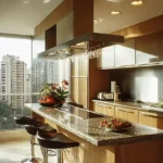 Lotus Aquaria Prabhadevi Kitchen with View City