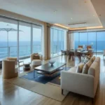 Lotus Aquaria Prabhadevi Living Room with Contemporary Furniture Water View