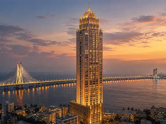 Lotus Aquaria Prabhadevi Sunset Elevation View