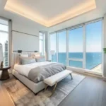 Lotus Avalon Bandra Bandstand Comfortable Bedroom with Large Bed Stunning Ocean Views