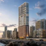 Lotus Avalon Bandra Bandstand Elevation View Evening