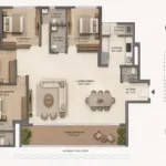 Lotus Imperial Carter Road 4 BHK floorplan