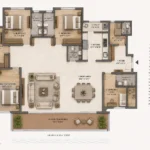 Lotus Imperial Carter Road 5 BHK floorplan