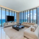 Lotus Imperial Carter Road Bandra West Modern Living Room with Panoramic Ocean Views