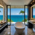 Lotus Odyssey Bandra Bandstand Bathroom with Ocean View Blue Waters