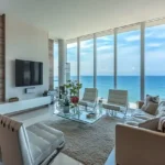 Lotus Odyssey Bandra Bandstand Modern Living Room with Stunning Arabian Sea Views