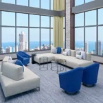 Marina Vista Pali Hill Bandra Large Luxury Modern Duplex Living Room Large Windows