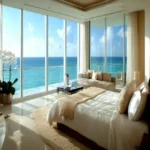 Oceanic Carter Road Bandra Luxury Bedroom With Panoramic Ocean View Featuring Kingsize Bed