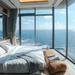 Varun Carter Road Bandra Bedroom with Large Bed View Ocean